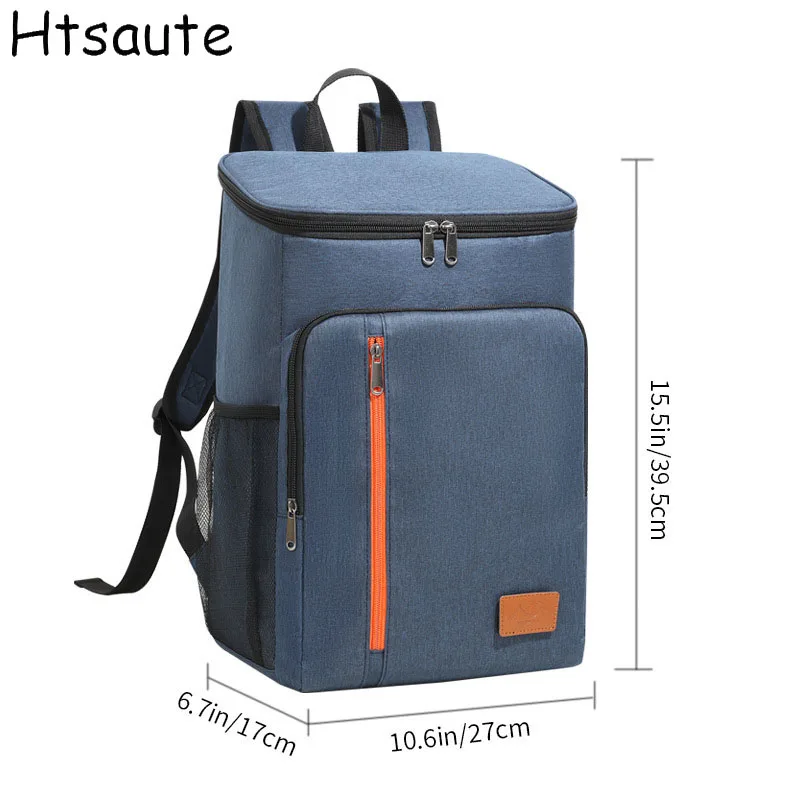 Portable Thermal Lunch Bag Removable Backpack High-capacity Cooler Insulated Picnic Bag Fits 15.6 Laptop Outdoor Travel Backpack