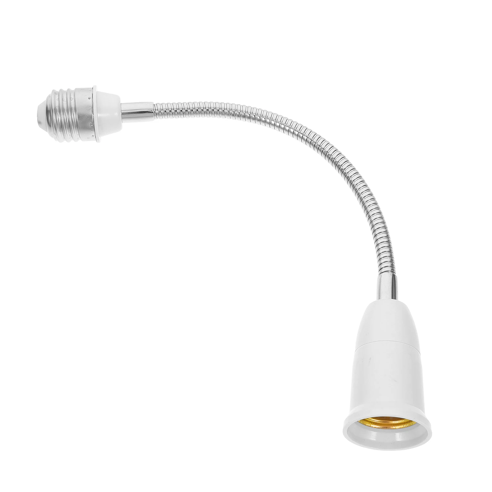 

E27 Lamp Holder Converter with Flexible Extension for LED Bulb Sockets Adapter White Ceiling Light-Compatible Recessed Socket
