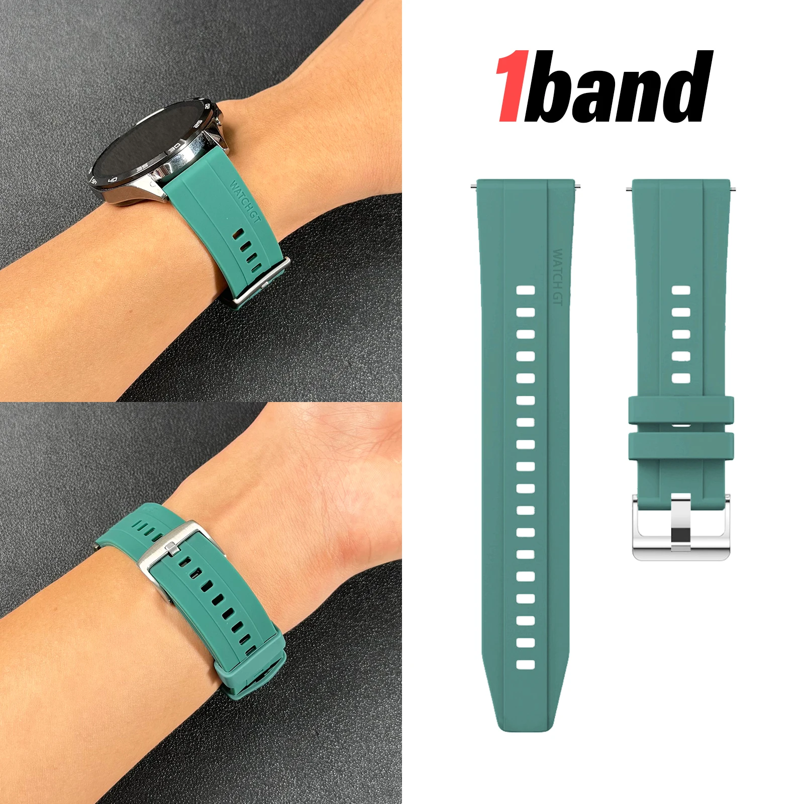 Tali Lepas Cepat 18/22mm Untuk Huawei Watch GT4, Lembut, Dapat Diperluas, Multi-Warna, Aksesori Jam Tangan Pintar Minimalis dan Tahan Lama