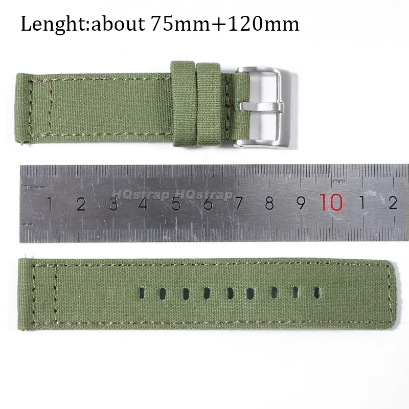 Нейлоновый холщовый ремешок 20 мм 22 мм, мягкий спортивный ремешок, быстросъемный браслет для Samsung Galaxy Watch 6 5 4, универсальный ремешок для часов