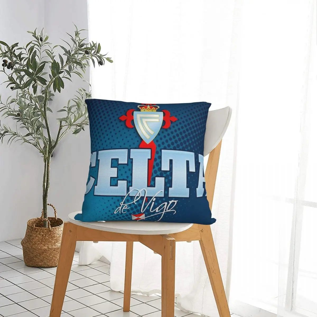 FC CELTA VIGO غطاء وسادة مربع غطاء وسادة كيس وسادة رمي غطاء وسادة للمنزل غرفة نوم السيارة