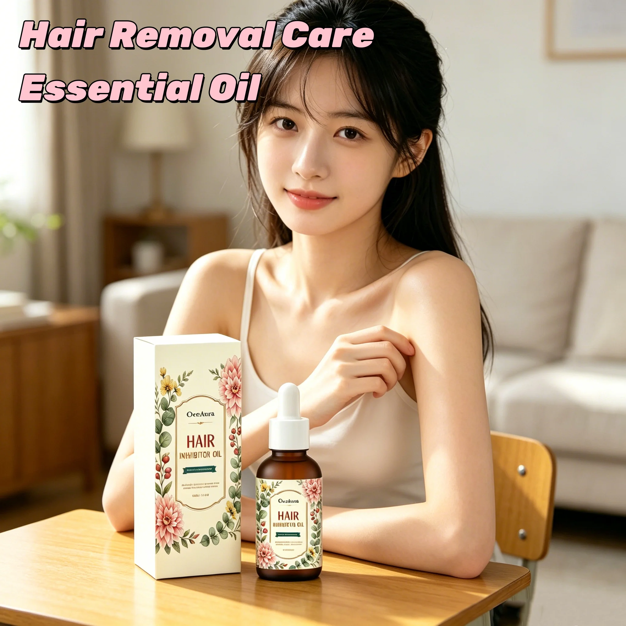 OCEAURA Natural After Depilation Skin Care Oil Calm Sensitive Skin Anti-Redness Smooth Body Skin for Post Wax & Hair Removal Use