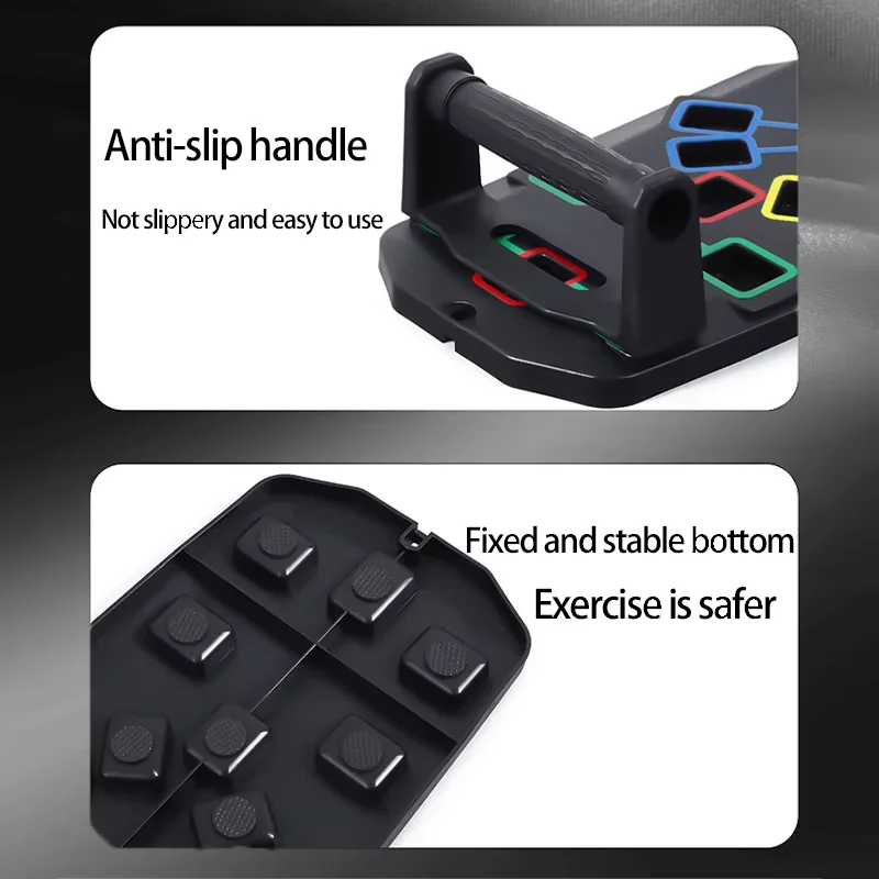 Folding Push-up Board Push-up Support Multi-Functional Floor Push Up Handle Abdominal Enhancement Support for Home Gym gallery 4