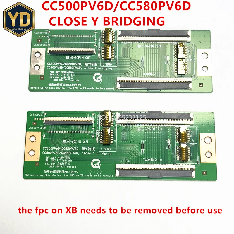 YD CC500PV6D CC580PV6D close Y bridging Adapter plate TCON IN 60P 96P OUT