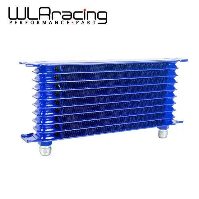 WLR RACING - BLUE UNIVERSAL 10ROW 10AN- 10AN UNIVERSAL ENGINE TRANSMISSION OIL COOLER TRUST TYPE WLR5110B