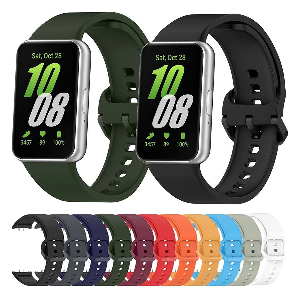 Silicone Strap For Samsung Galaxy Fit3 Fit 3 SM-R390 Smart Bracelet Wristband