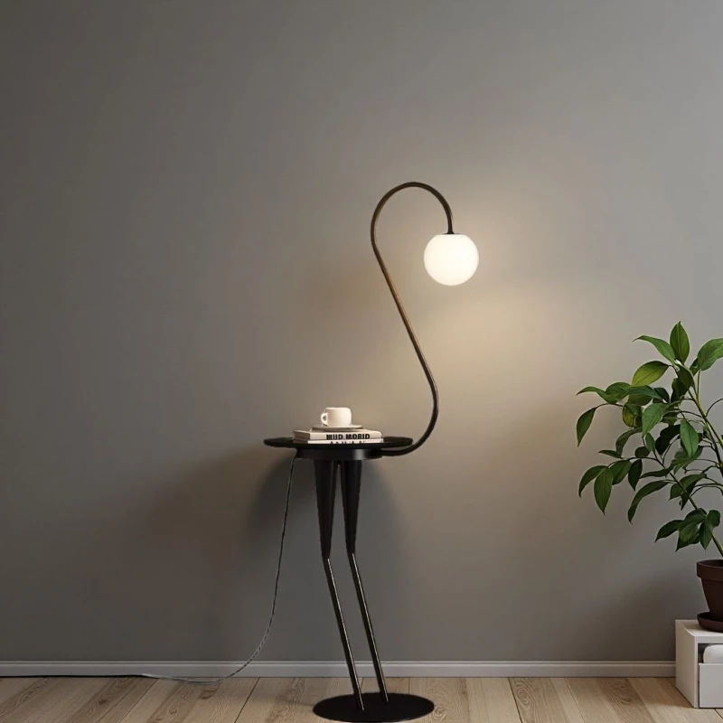 Floor Lamp Cream Style Niche Creativity Swan Living Room Bedroom Bedside High-end Decorative