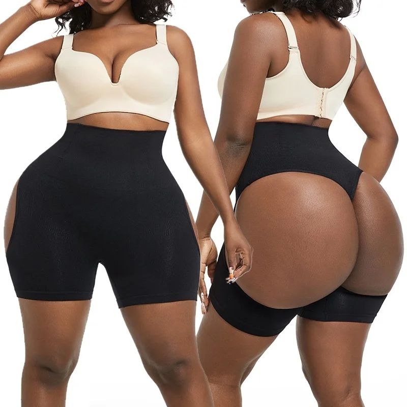 Sexy Nylon Control Panties Body Shaper Women Underwear Show Buttocks High Waist Butt Lifter Plus Size Tummy Slim