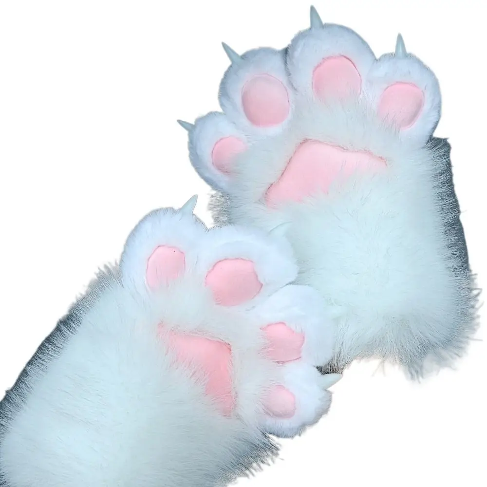 1 Stück Neuer Plüsch-Cosplay-Katzenpfoten-Handschuh Verdickte Quietschende Katzenpfoten-Fäustlinge Cartoon-Tier-Cosplay-Handschuh Geschenke – Detail 8