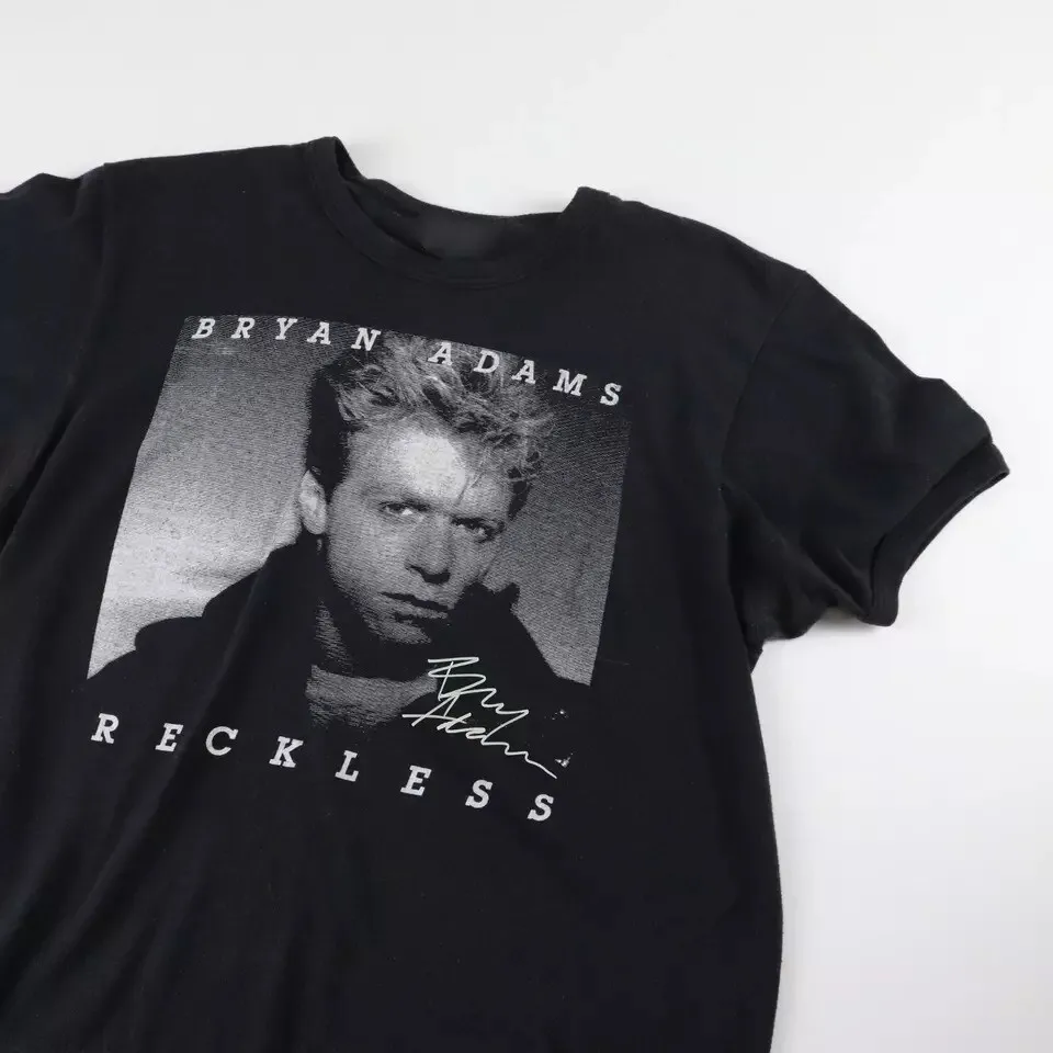 Vtg Bryan Adams Heavy Cotton Black All Size Men Women Tee Shirt BL1096