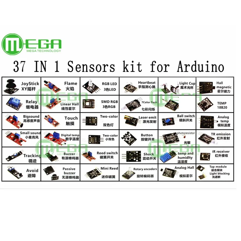 37 w 1 pudełko z czujnikiem zestaw do Arduino przystawki dla studentów