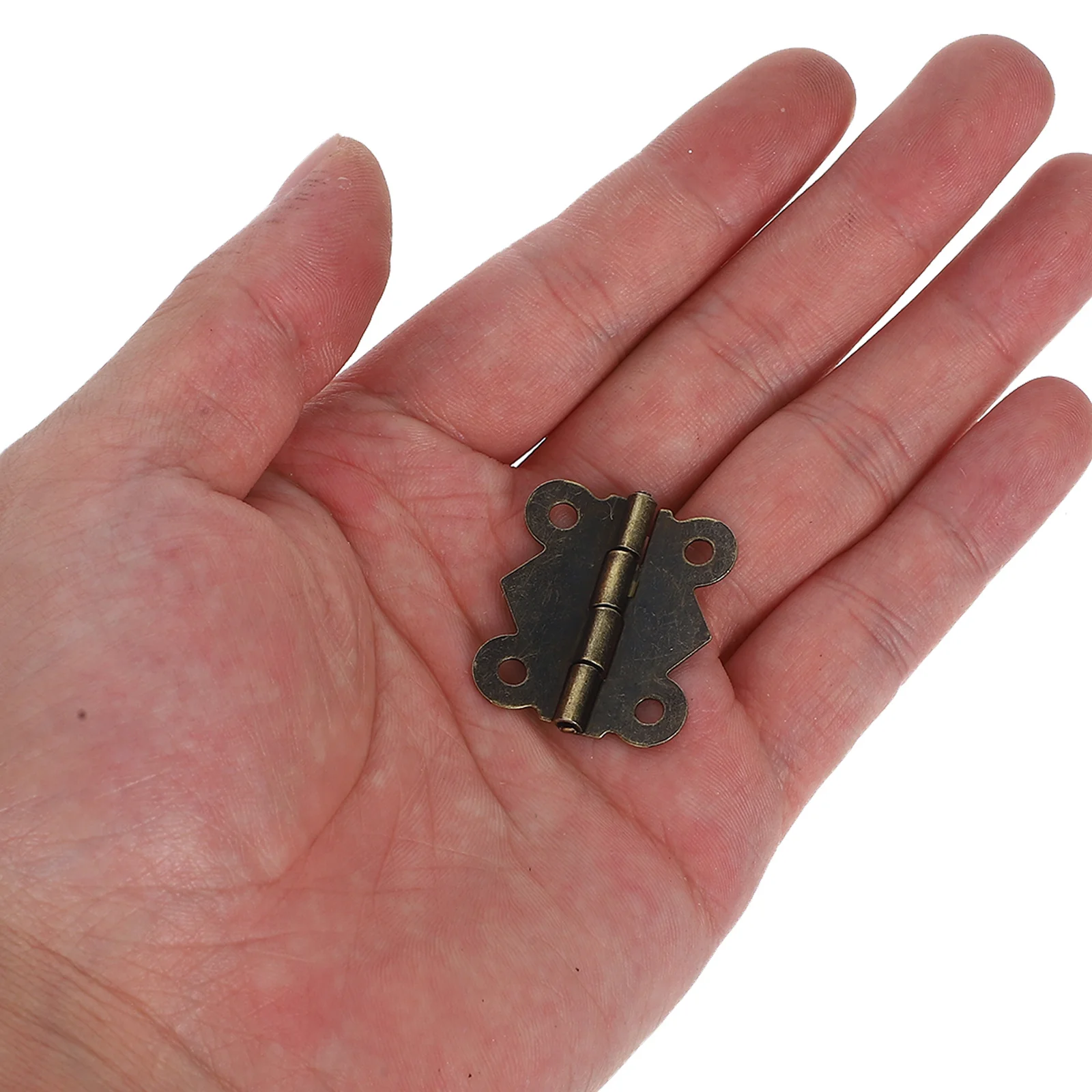 

Mini Butterfly Hinges 24pcs Retro Iron Hinges for Closet Cabinet Doors Wooden Box DIY Jewelry Chest Decorative Hardware