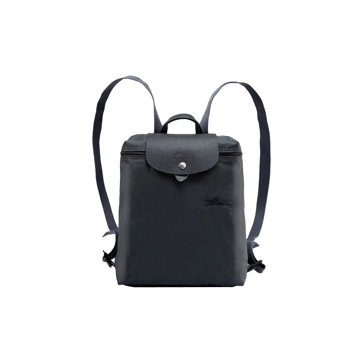 LONGCHAMP Le Pliage Green Recycled Canvas With Leather Backpack Women's Graphite Gray 1699919P66