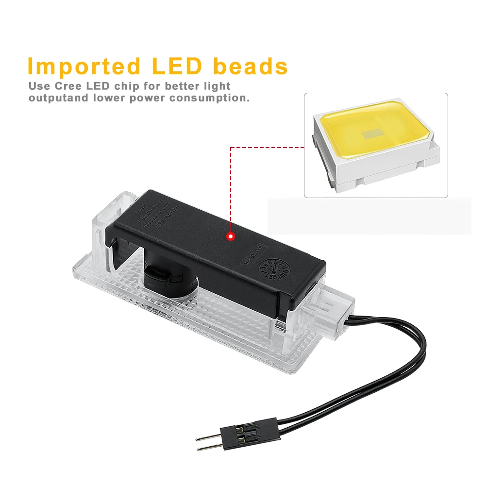 LED Car Door Welcome Light For BMW E70 F15 E92 E60 E61 E65 F01 F02 F10 F15 F30 F48 M5 G30 G38 X1 X2 X3 X4 X5 X6 M3 Accessories view 4
