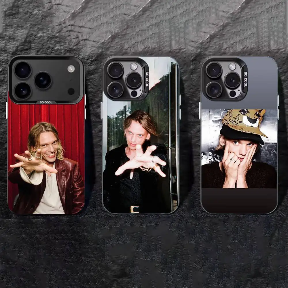 

J-Jamie C-Campbell Bower Phone Case For iPhone 17,16,15,14,13,12,11 Plus,Pro Max,XS,Colored silver phone case