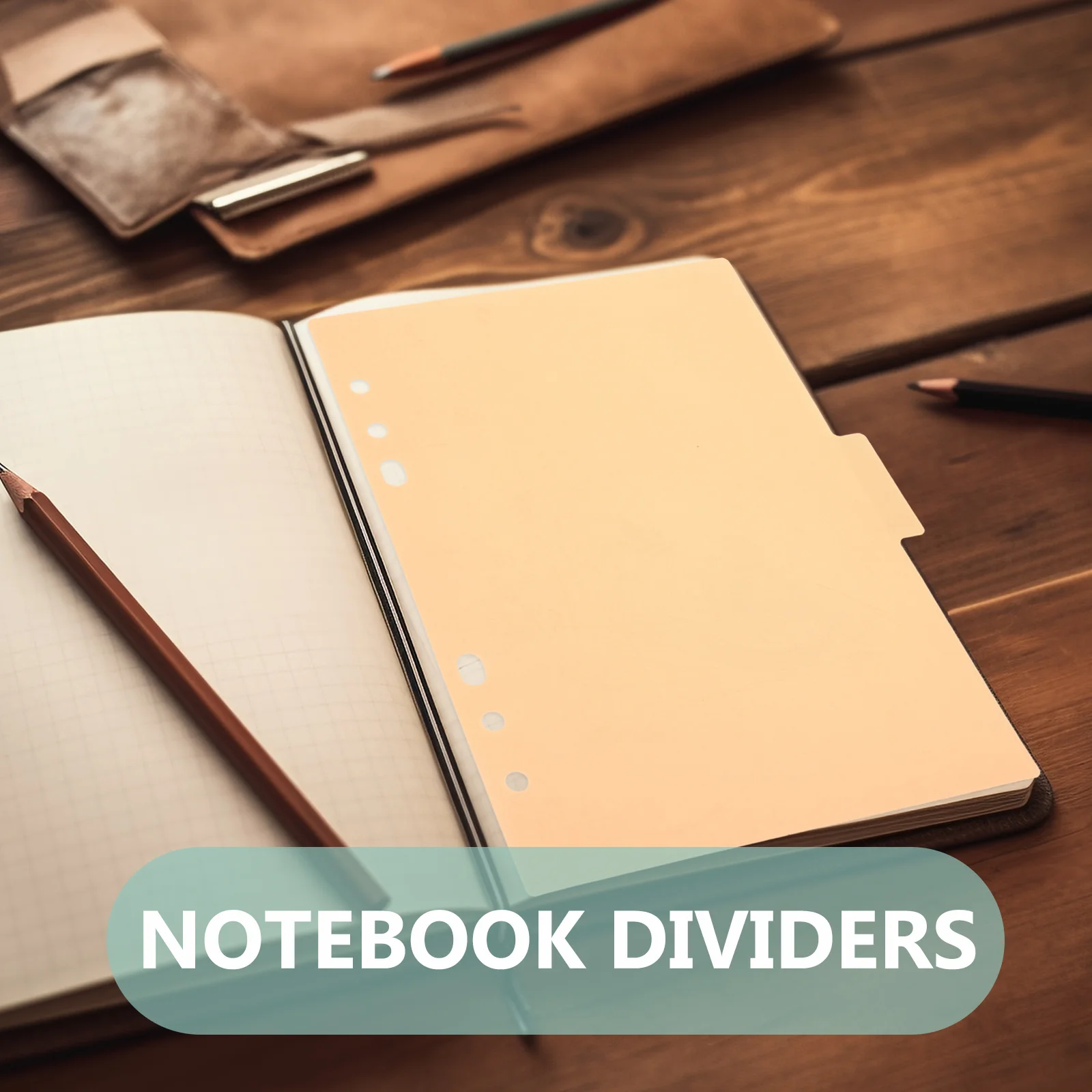 20Pcs Replaceable Index Dividers Plastic Binder Dividers for Notebook Notepad Journal Diary Report Presentation Hard Cover