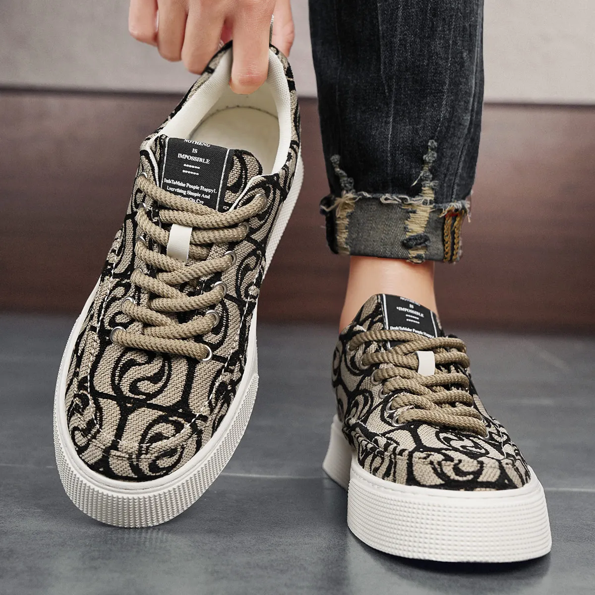 Fipatbu Sepatu Kasual Pria Sepatu Vulkanisir Santai Trendi untuk Pasangan Sepatu Trendi Uniseks Sepatu Pria Sepatu Wanita