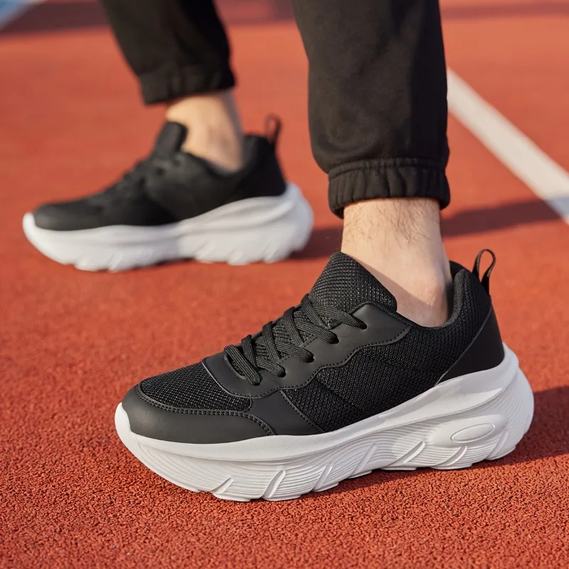 

Mens Shoes Casual Mesh Sneakers Breathable Men's Shoes Outdoor Running Sports Shoes Lace Up Soft Fitness Sneakers Men's Sneakers