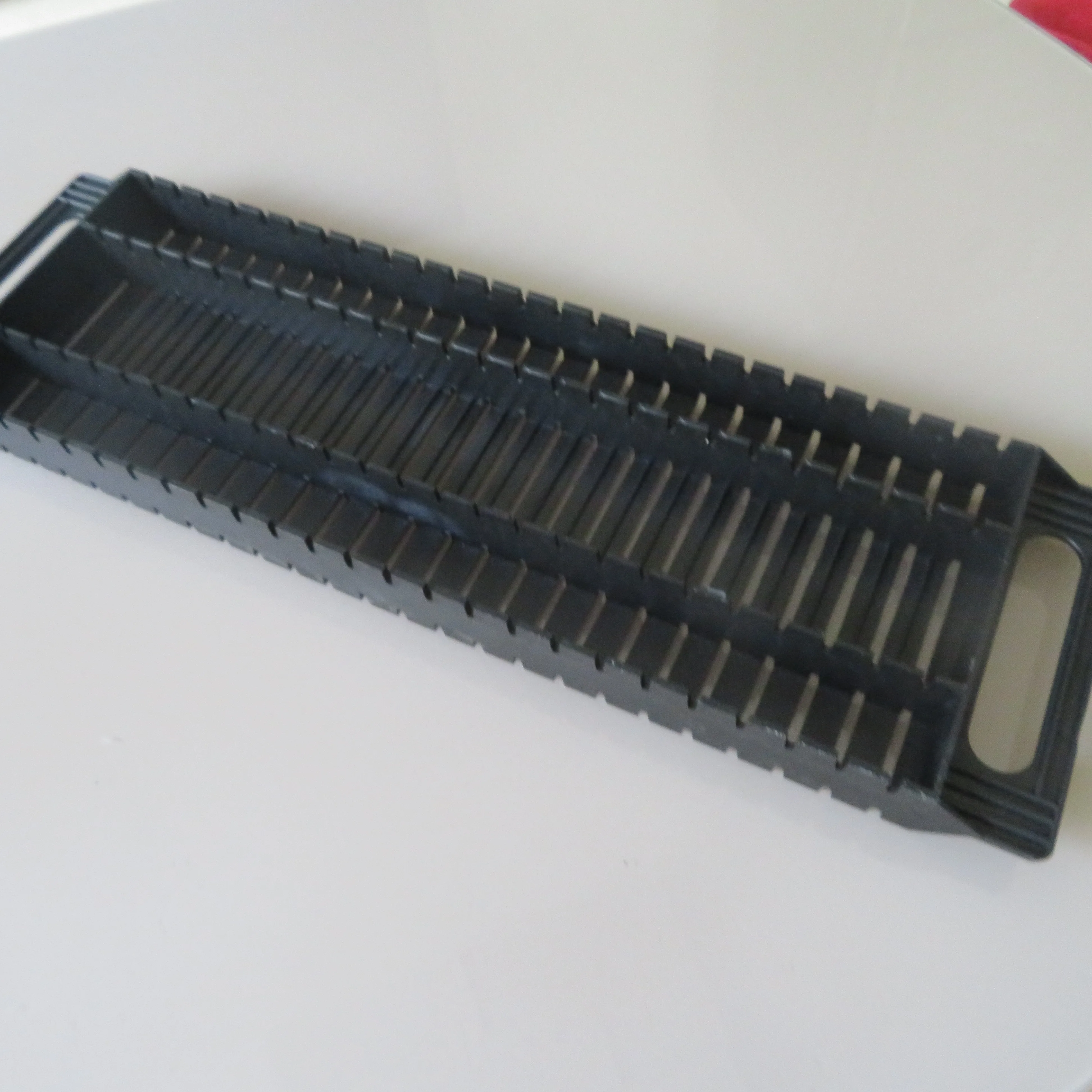 2pcs 470x138x35mm ESD-Safe PCB Transport Rack SMT Transfer Rack PCB Holder Tray PCBA Pallet Rack Plastic Circuit Slot Board