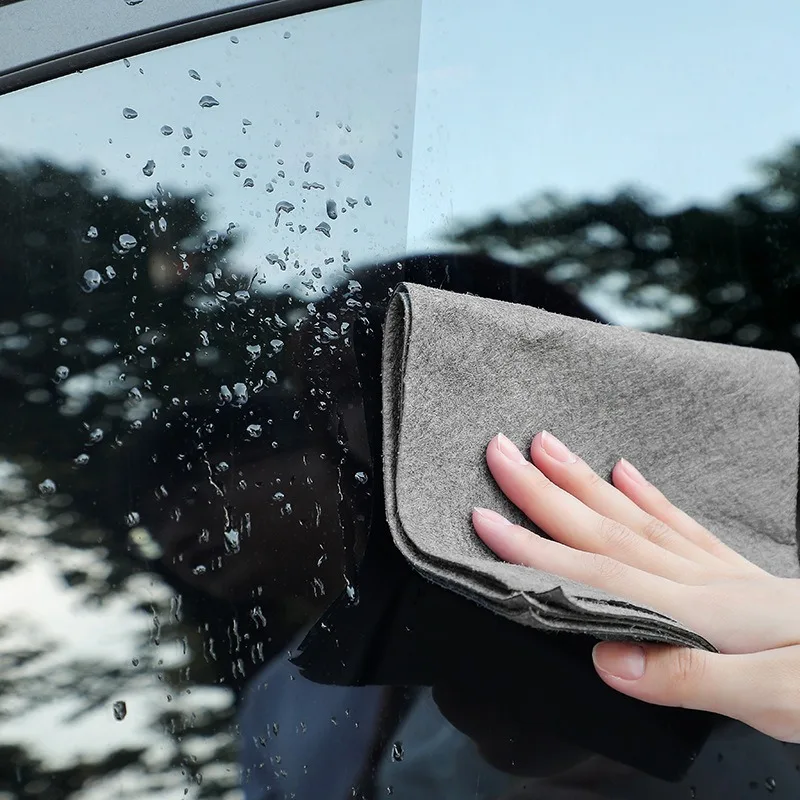 10/1Pcs Magic Cleaning Cloths Reusable Thicken Microfiber Washing Rags Car Window Mirror Glass Wipe Towels Household Clean Tools