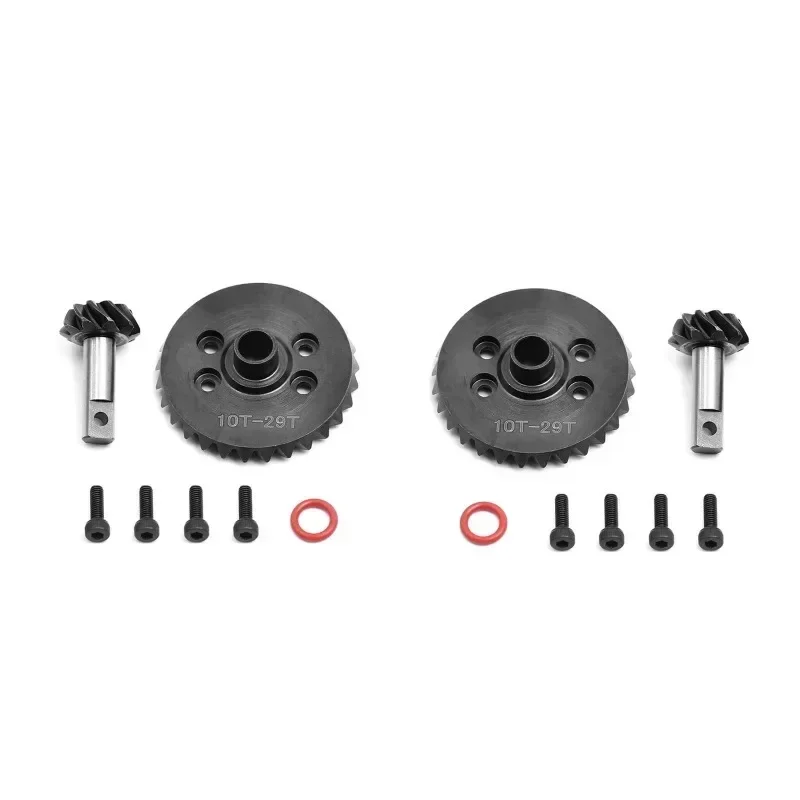 Steel Helical Spiral Differential Ring Pinion Gear Set 29T 10T for 1/10 Trxs Summit E-REVO E-MAXX T-MAXX SLASH 4X4 XO-1