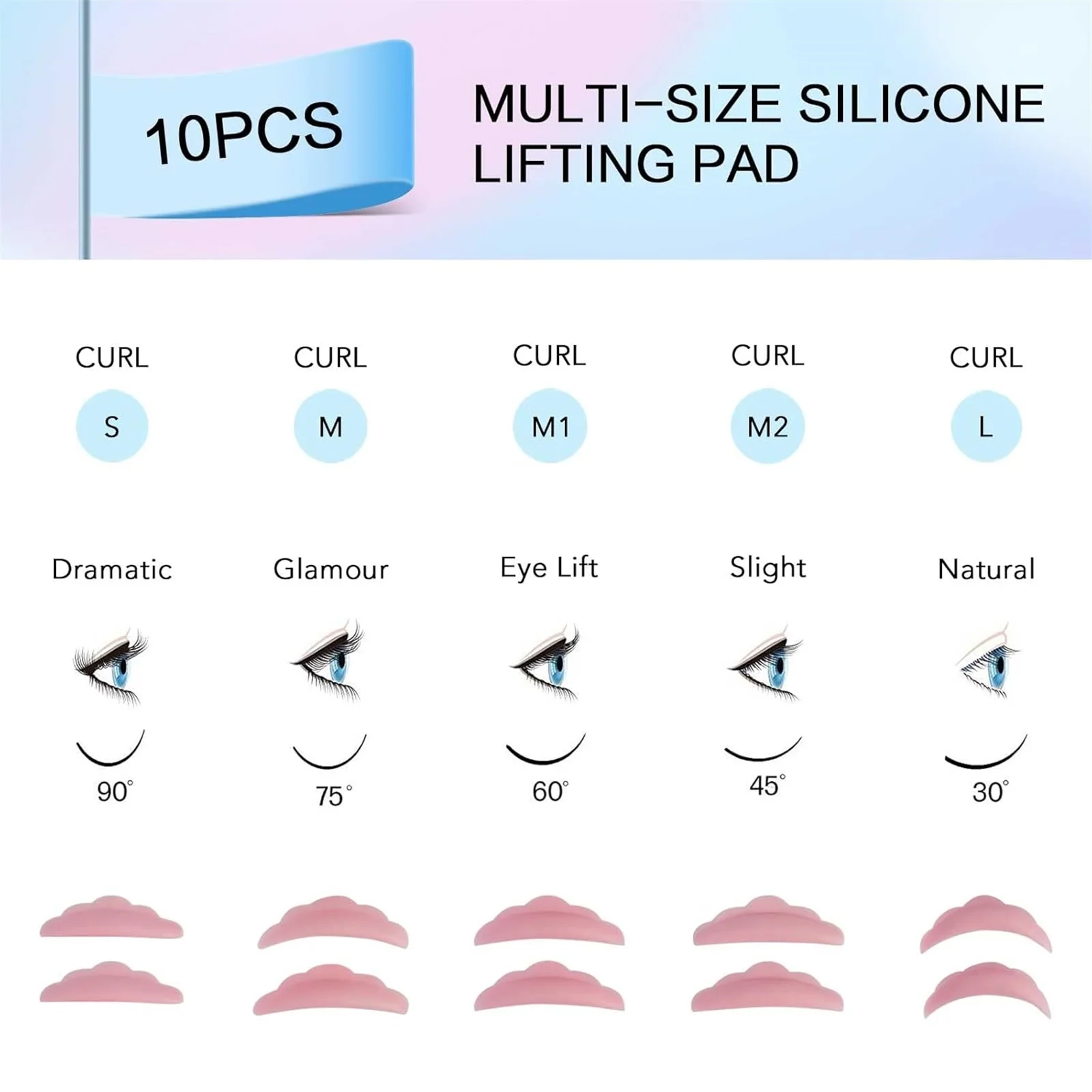 PERMANIA 15Pcs Lash Lift Kit Fast Eyelash Lifting 5 Minutes With Strong Glue Disposable Sachet Lash Lifting Kit Last 6 Weeks