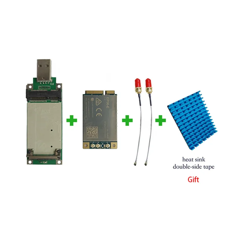 

Quectel EP06-E LTE MINIPCIE Cat6 Module With USB Adapter Card EP06ELA-512-SGA