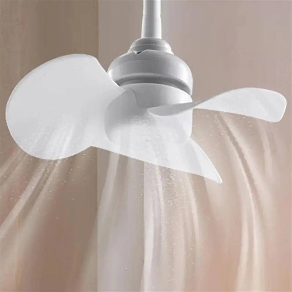 small fan Screw in Socket Fan Compact Ceiling Cooler Fan Screw in Cooling Fan Quiet Small Tabletop Fan for Bedroom Kitchen Study