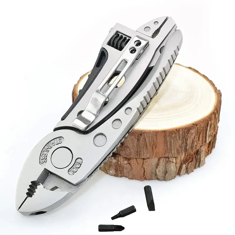 

Multitool Pliers Pocket Screwdriver Set - Accessories for Handyman,Adjustable Wrench,Screwdriver,Pliers,Knife Compact,Portable