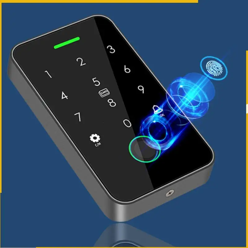 A93P المزدوج RFID 125 كيلو هرتز + 13.56 ميجا هرتز NFC تويا في الهواء الطلق بصمة التحكم في الوصول لوحة المفاتيح IP67 مقاوم للماء القياسات الحيوية فتحت الباب