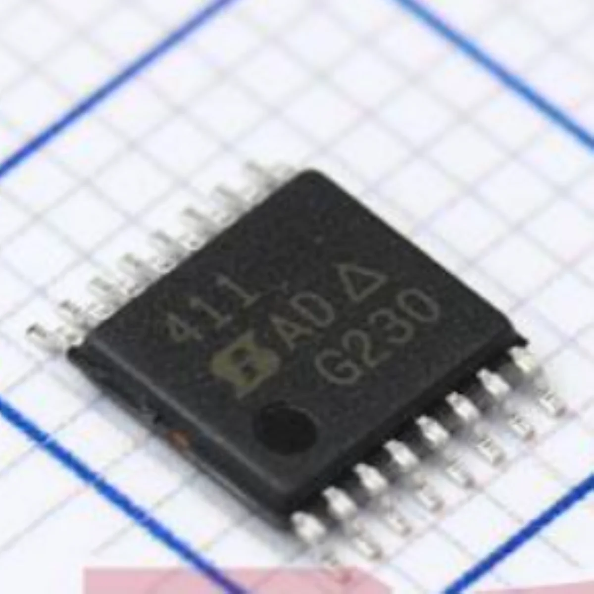 5PCS Marking 411 NEW Original Precision Monolithic Quad SPST CMOS Analog Switches IC SW SPST-NCX4 35OHM 16TSSOP DG411DQ-T1-E3