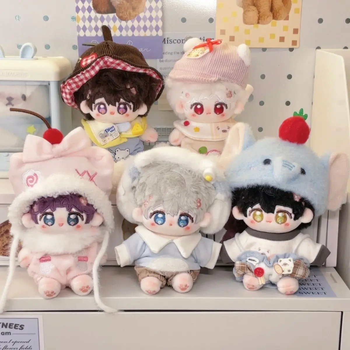 

Cute Love and Deepspace Rafayel Xavier Sylus Caleb Zayne 10cm Animal Ear Skeleton Plush Doll Body Anime Plushsie Toy Xmas Gift