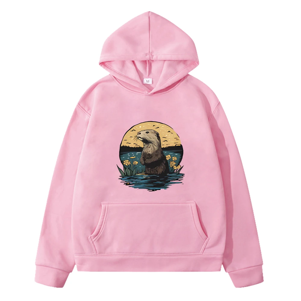 أنيمي هوديي Monterey Bay حوض السمك البحر قضاعة طباعة Kawaii جاكيت من الصوف الخريف الصبي هوديس البلوز البلوز الاطفال ملابس فتاة #3