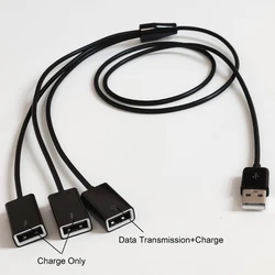 Rozdzielacz USB przedłużacz USB USB męski do 3 Adapter żeński USB wielu portów USB 1 męski do 3 siła żeńska przewód