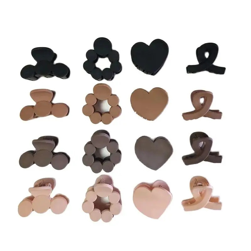 Hot 4pc Lovely Vintage Khaki Style Hair Claw Clips dla kobiet Girls Retro Hairpin Headband for Hair Accessories Headwear Ornament — zdjęcie 2