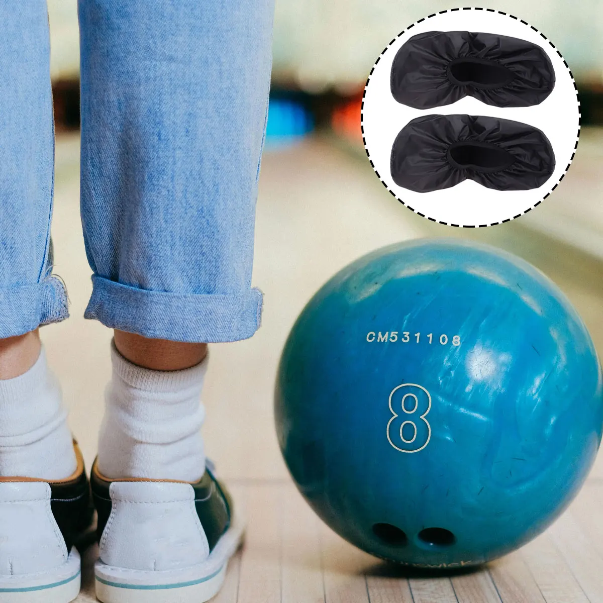 

Bowling Shoe Cover Bowling Shoe Protector Water-resisting Bowling Shoe Cover Non-slip Shoe Protector