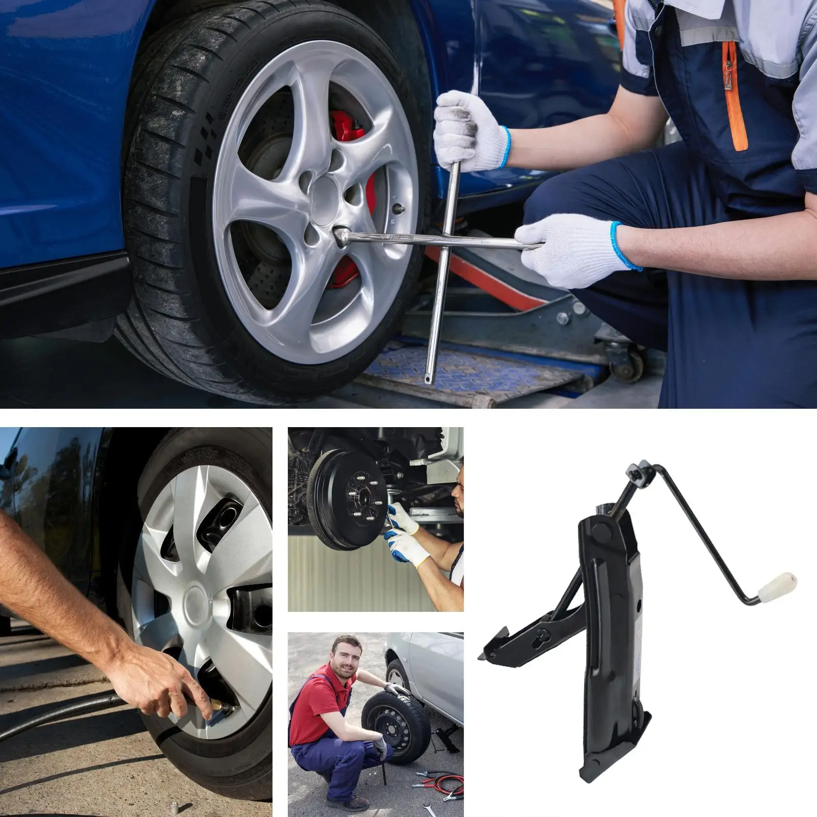 Portable Car Jack Lift Auto Jack Z-Shaped Portable Support Stands Tire Change Tool For Motorcycle Offroad Home RV Vehicle Garage
