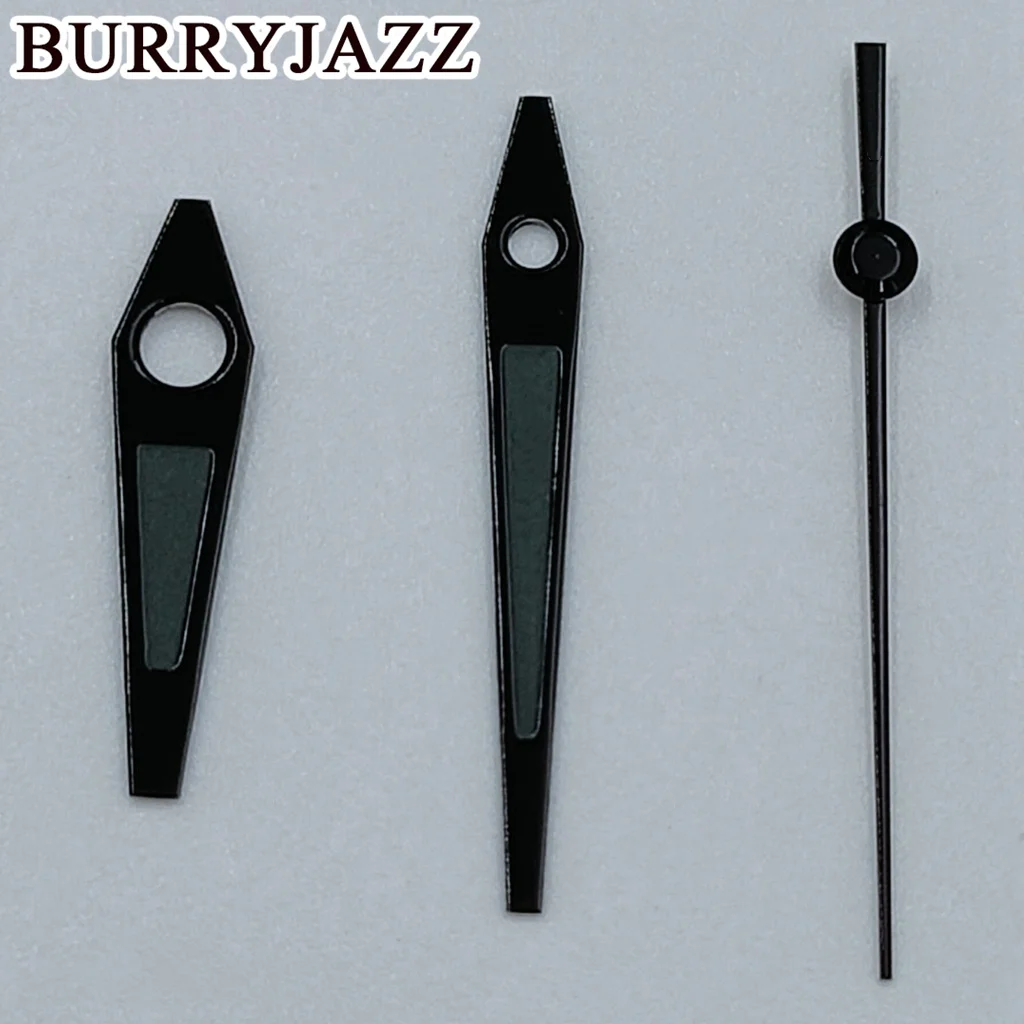 BURRYJAZZ NH35 NH36 NH38 7S26 7S36 4R35 4R36 Uhrzeiger Schwarz Weiß/Schwarz Grau Zeiger Grün Leuchtend – Detail 9