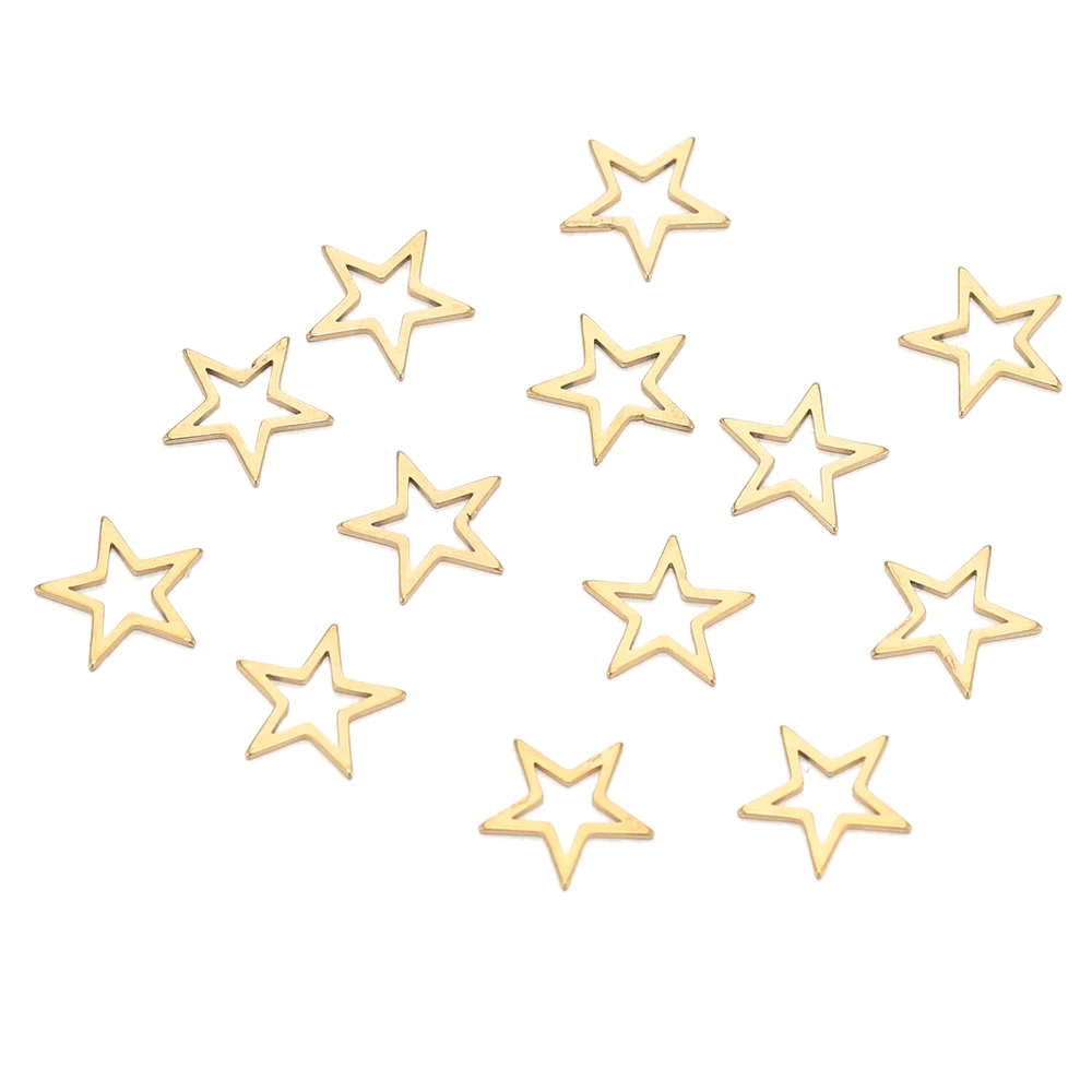 20 Stück Edelstahl-Sternanhänger für Niedliche Halsketten, DIY-Schmuckherstellung, Damen-Ohrringe, Zubehör und Accessoires – Detail 6