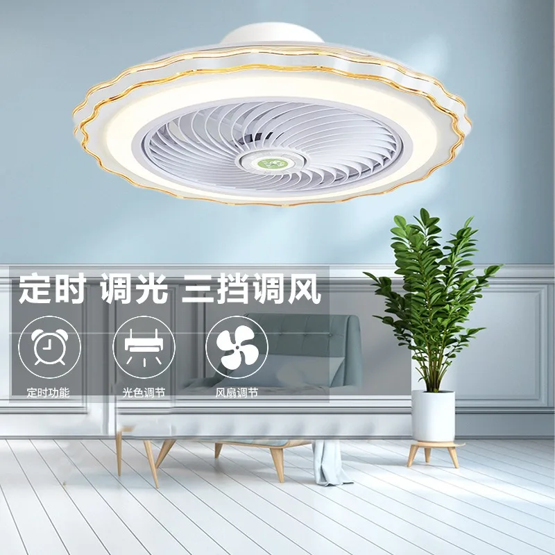 

Fan lights ceiling lights minimalist modern bedroom and study lights, electric fan pendant remote control 220V/110V 6-speed wind