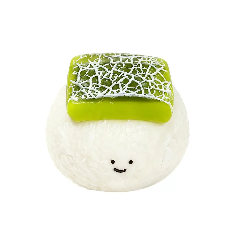 Silicoco Hami Melon Dumpling Dessert Series Squishy Toy Premium Silicone Supple Pinch Tactile Hand Play Gadget #Nulala200053