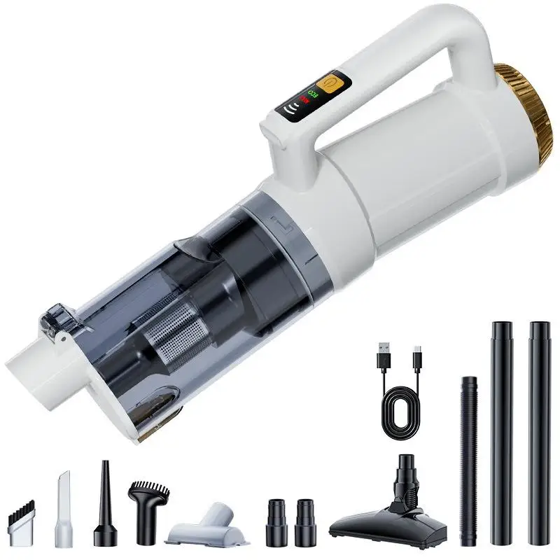 ST-132 Plus Max Handheld Blow Suction Combo Vacuum Cleaner, Type:2500mAh x 3 with Extended Rod