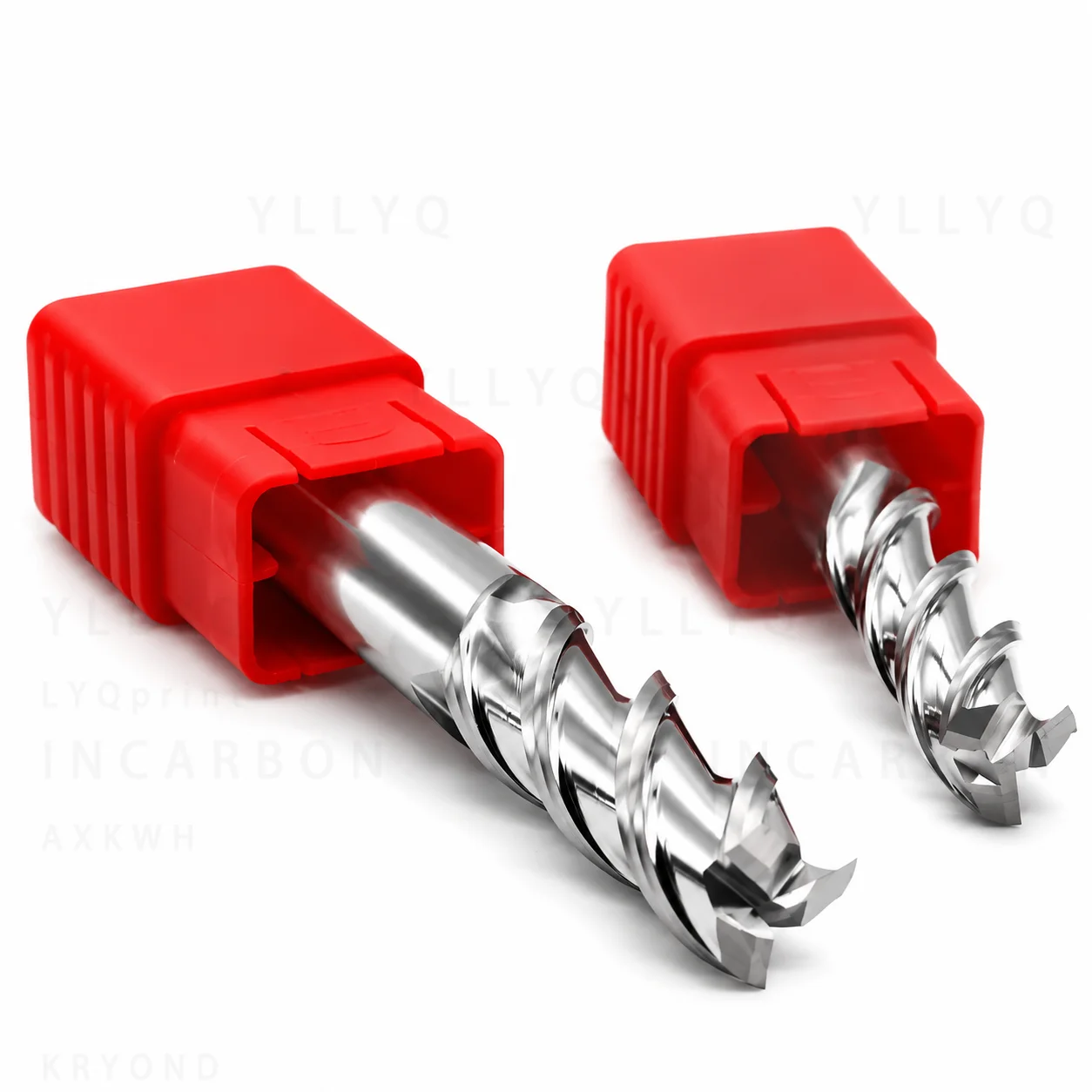Milling Cutter Alloy Coated Tungsten Steel HRC55 3 Flute End Mill CNC Machining for Aluminum Wood Cutting Milling Tool