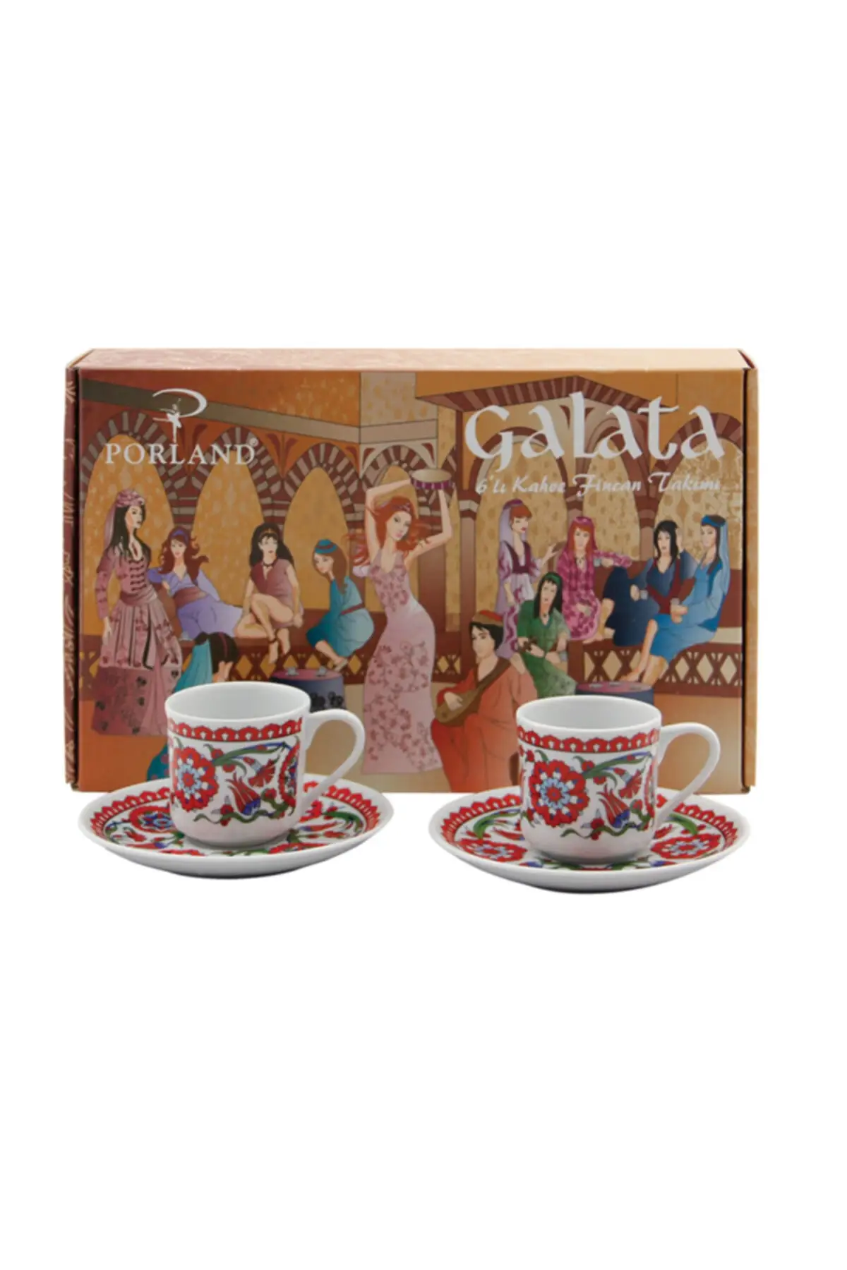 DOLBOVI husmayun Galata coffee set 12 piece 04 por024062 Turkish Tea Glass Cup