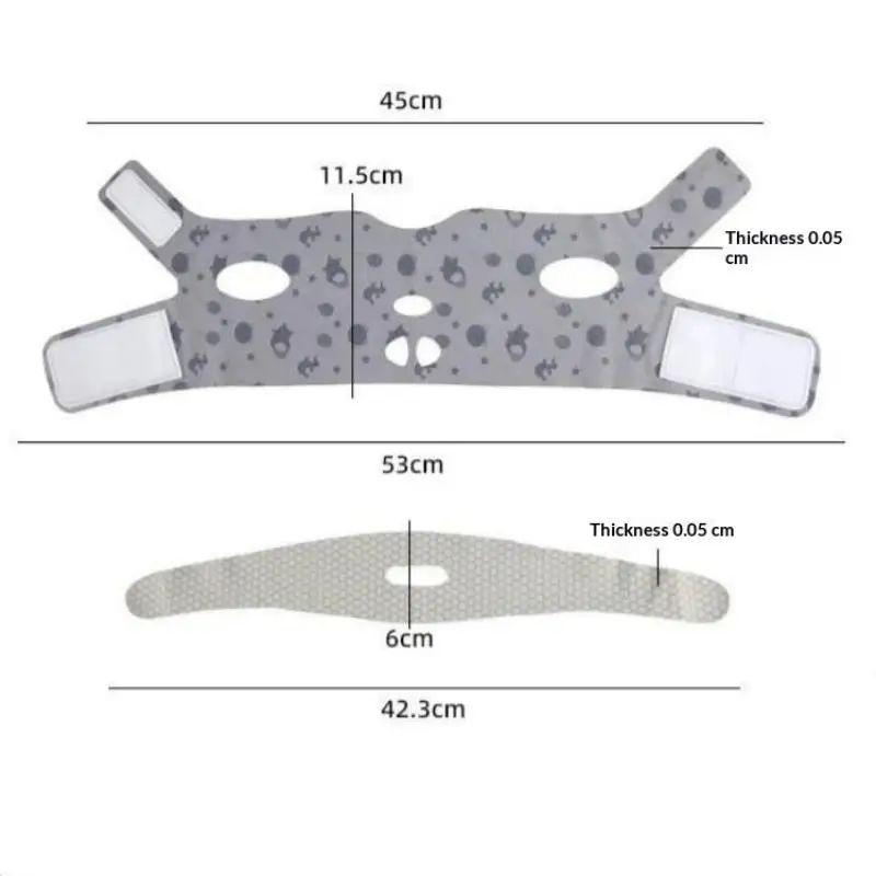 Double-deck Face Slimming Bandage Face Lifting Belt V Line Face Slimming Strap Double Chin Tightener Slim Strap Facial Mask Tool view 2
