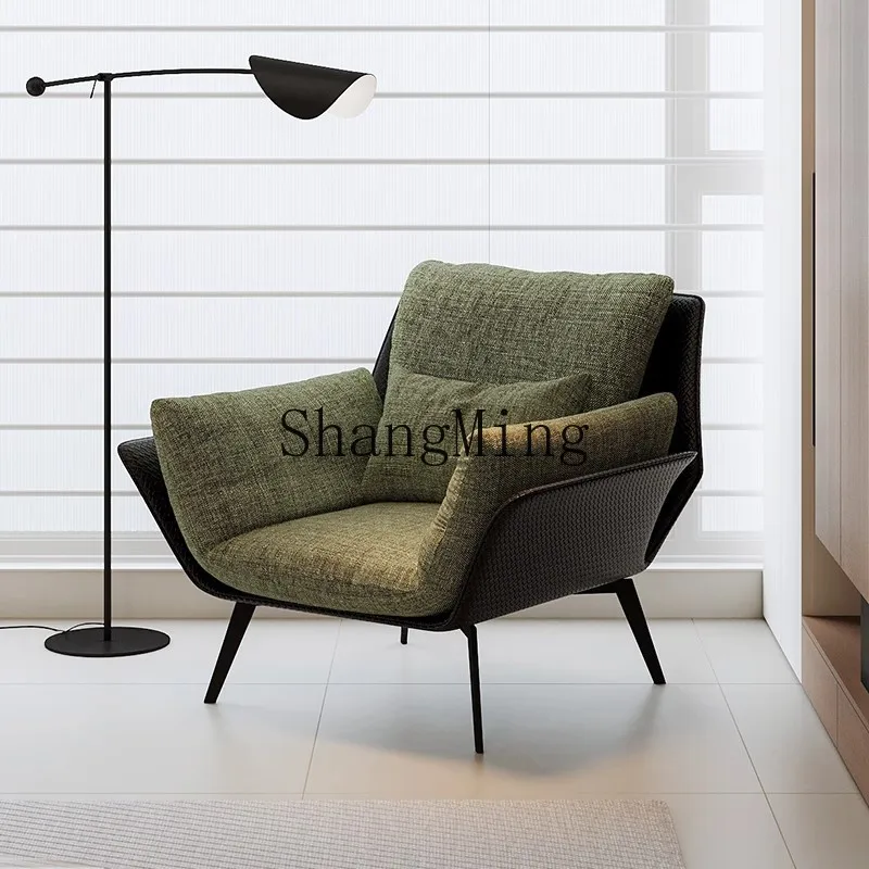 

FG minimalist single sofa simple size apartment living room balcony leisure chair light luxury lazy chair