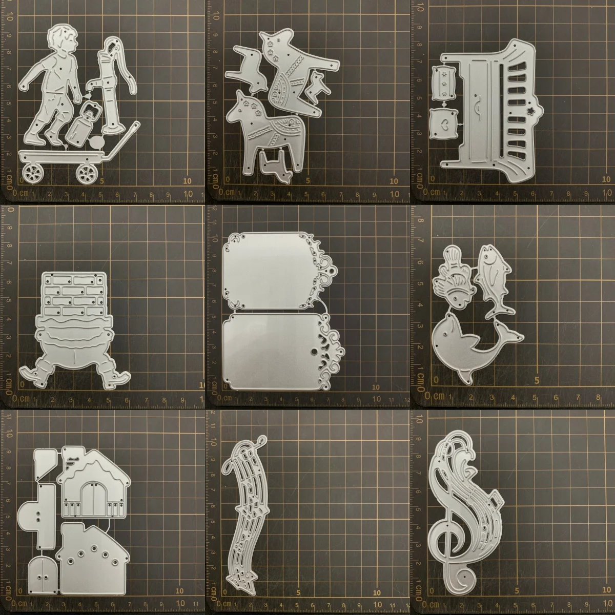 9 kinds Horse House Cabinet Metal Cutting Dies Stencils For DIY Scrapbooking Decorative Embossing Handcraft Die CutsTemplate