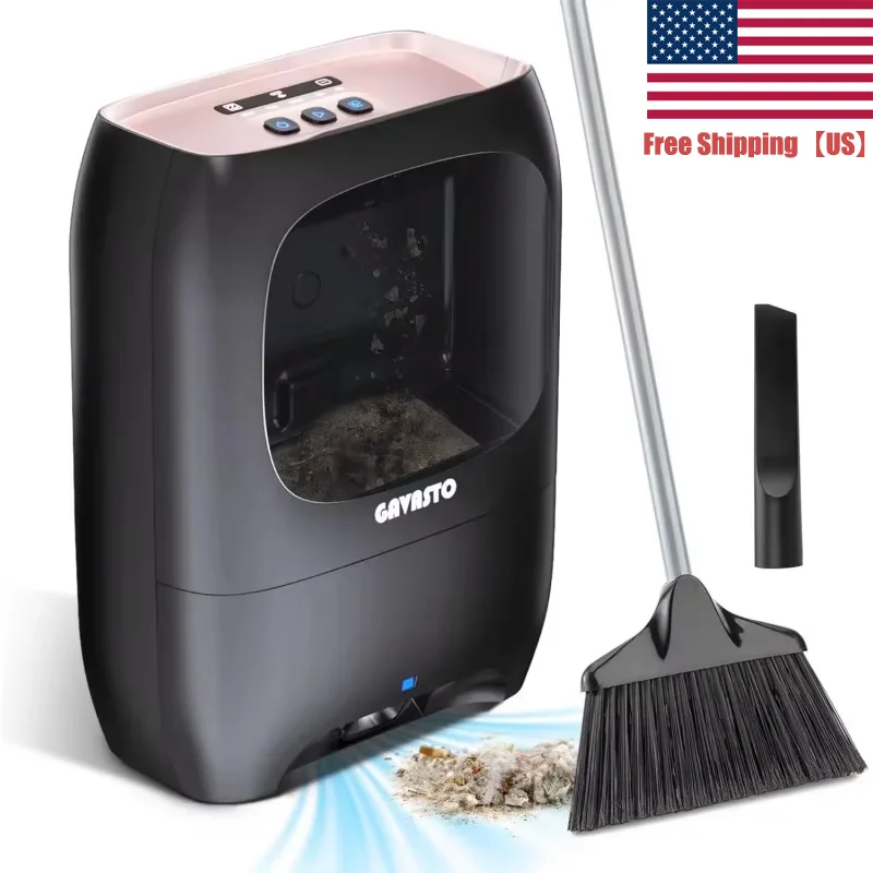 

Touchless Vacuum Automatic Dustpan - Ultra Fast & Powerful - Great for Sweeping Salon Pet Hair Food Dirt Kitchen