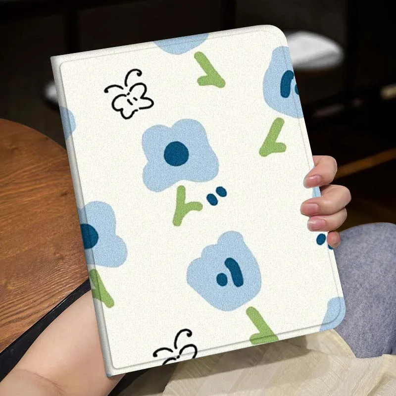 

Bow flower bear Cute For iPad Pro Air Mini 1 2 3 4 5 6 7 7th 8th 9th 10th 11th 10.2 9.7 10.5 10.9 11 12.9 Tablet Case