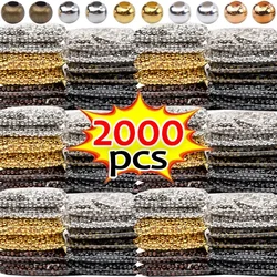 Mini Iron String Beads Multicolor Bagged Bead Necklace Bracelet Making Metal Parts Ancient Red Copper Bronze Jewelry Accessories